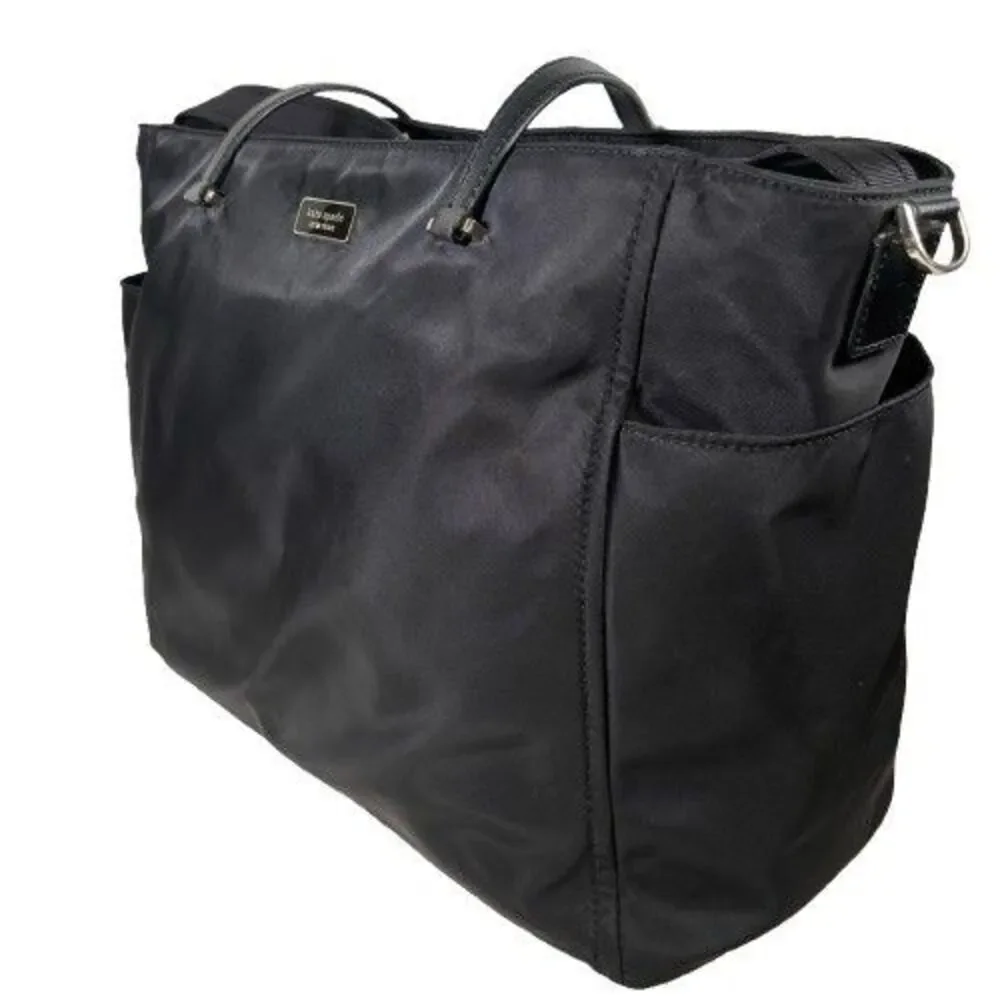 Large Kate Spade Blake Avenue Kaylie Baby Diaper Travel Bag Black #WKRU4309 EUC